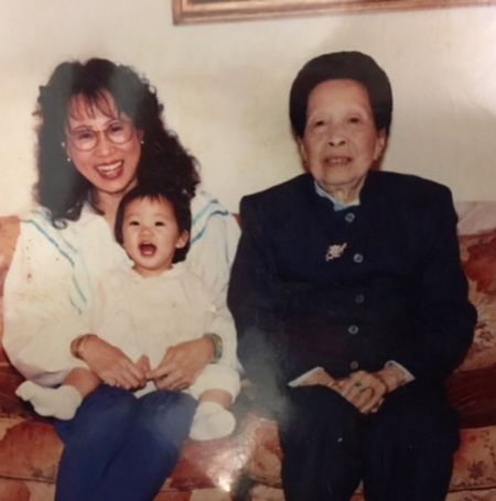 Stephanie Hsu, her grandma , and her aunt.